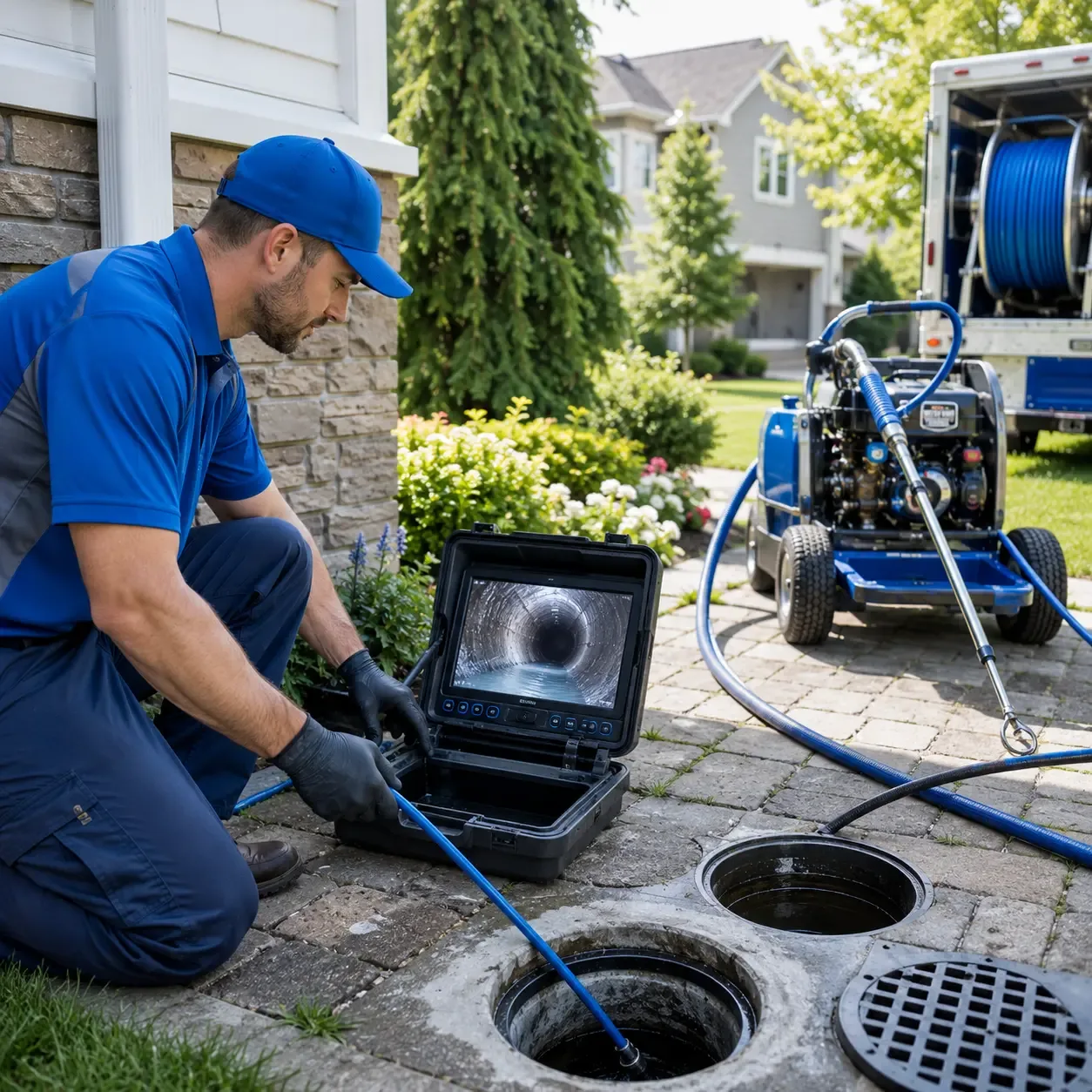 Outdoor drain cleaning professionals serving Campti, LA