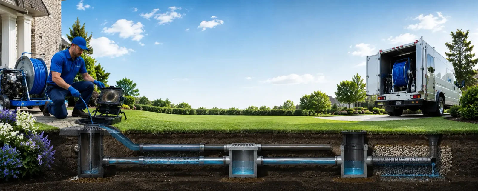 Outdoor drain cleaning information for Campti, LA